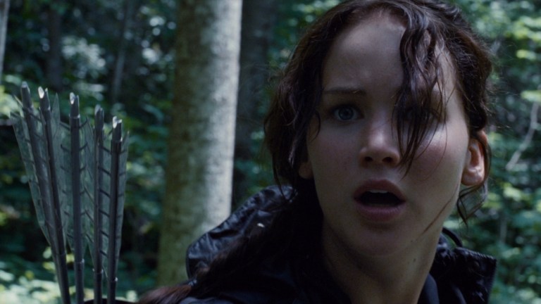 Jennifer Lawrence in The Hunger Games (2012).