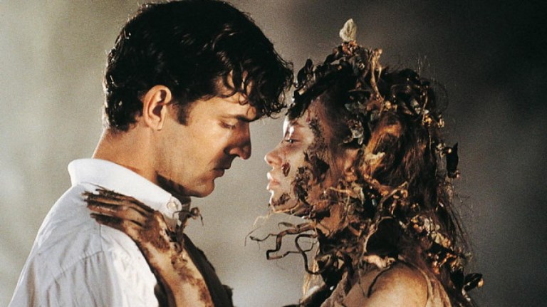 An image of Rupert Everett and Anna Falchi in Cemetery Man (1994).