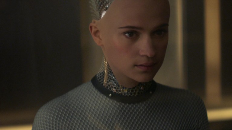 Alicia Vikander in Ex Machina (2014).