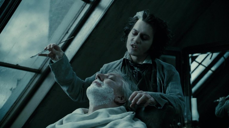 Johnny Depp and Alan Rickman in Sweeney Todd: The Demon Barber of Fleet Street (2007).