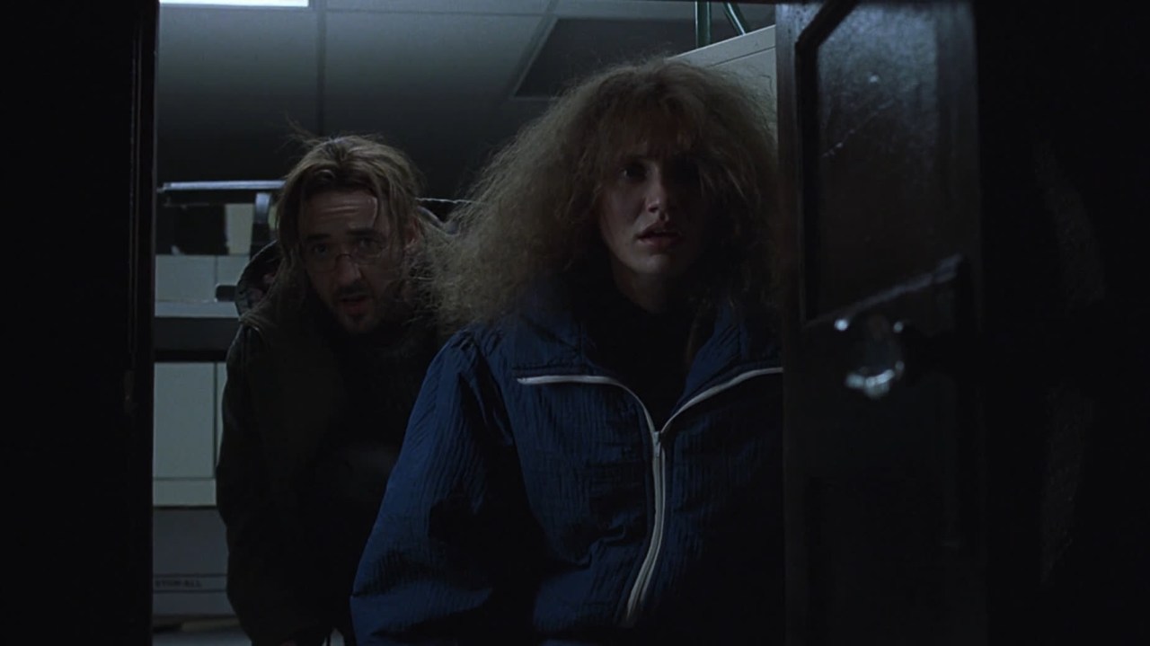 John Cusack and Cameron Diaz in Being John Malkovich (1999).