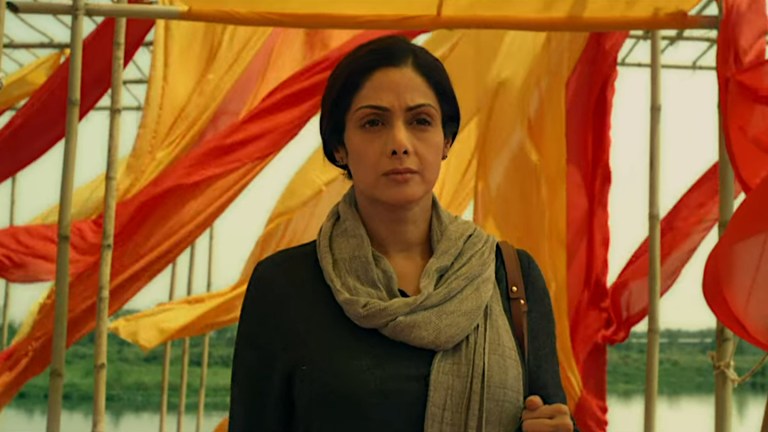 Sridevi as Devki in Mom (2017).
