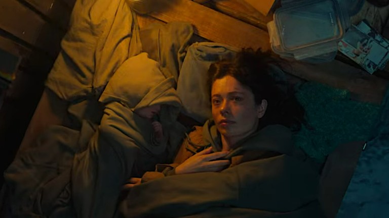 Anna Castillo as Mia in Nowhere (2023).