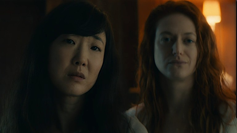 Jennifer Kim and Marin Ireland in Somewhere Quiet (2023).