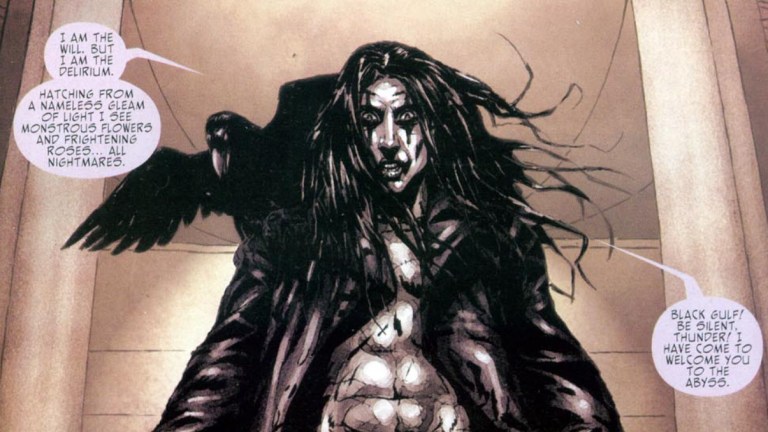 A panel from the 1999 comic book remake of The Crow.