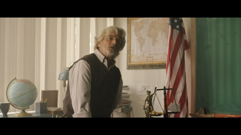 William Russ as Mr. Jackson in Founders Day (2024).