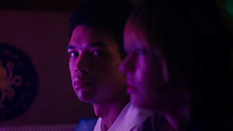Owen looks over at Maddy in I Saw the TV Glow (2024).