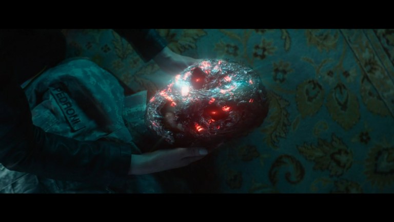 Rick's mask shines in Refuge (2023).