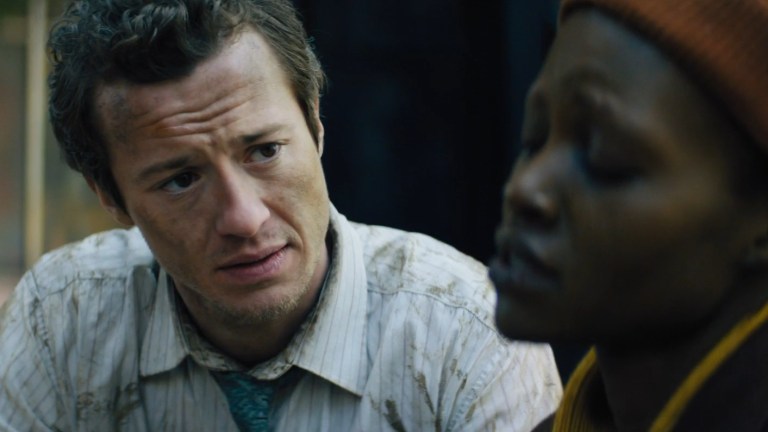 Eric speaks to Sam in A Quiet Place: Day One (2024).