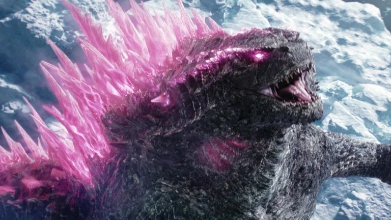 Godzilla roars in Godzilla x Kong: The New Empire (2024).