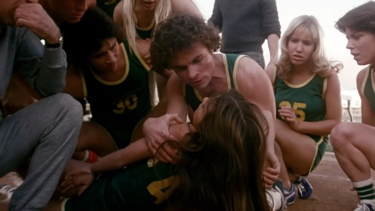 A track team mourns the loss of one of their own in Graduation Day (1981).