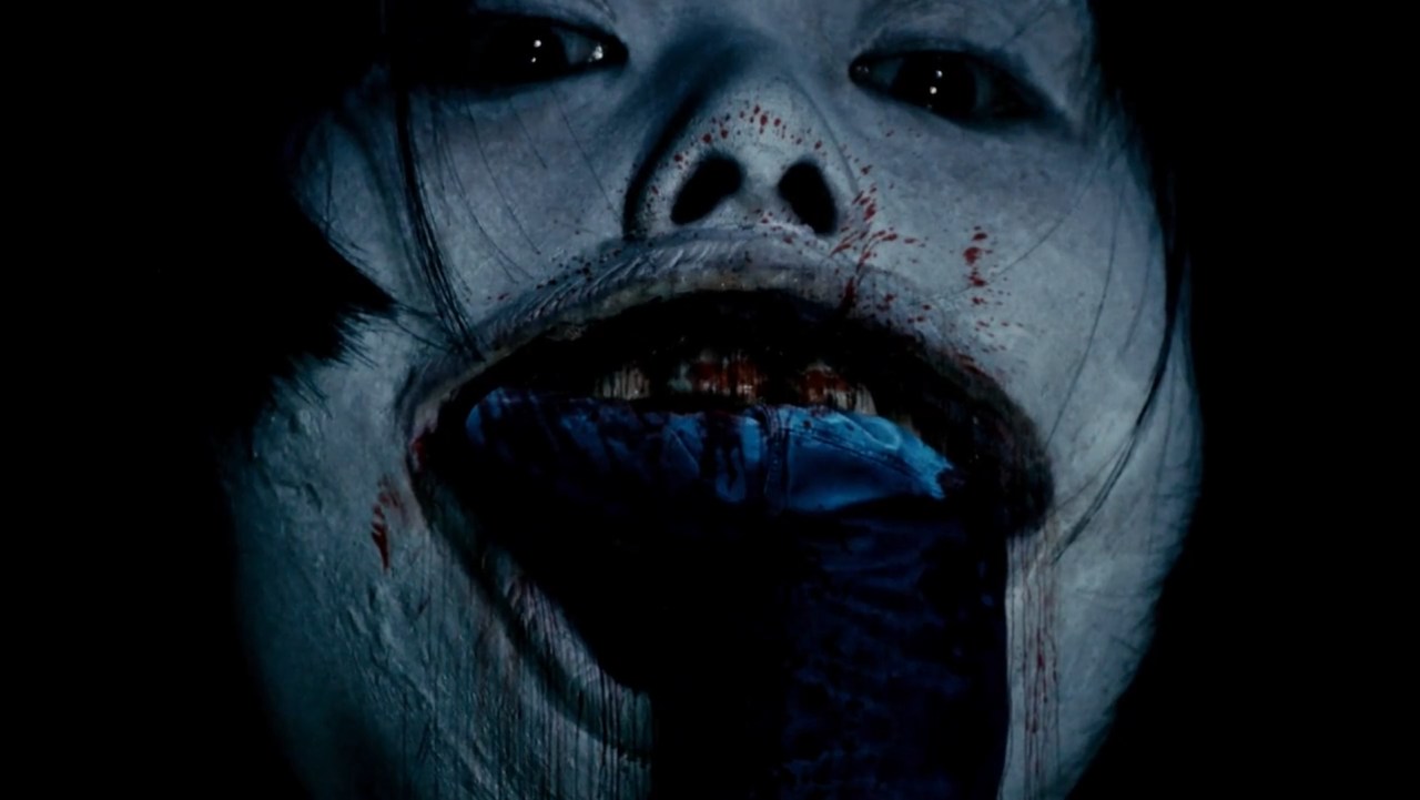 Yoshie bites someone in Death Forest (2014).