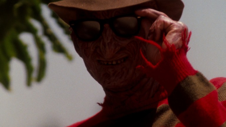 Freddy wears sunglasses in A Nightmare on Elm Street 4: The Dream Master (1988).