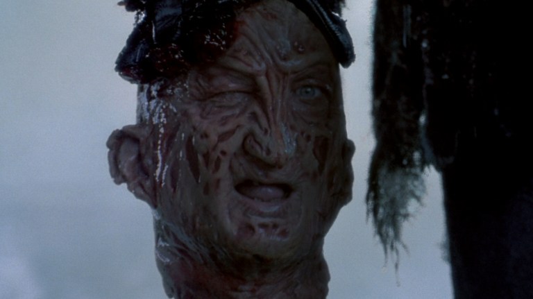 Freddy winks in Freddy vs. Jason (2003)