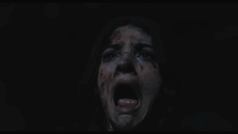 Clover screams in Until Dawn (2025).