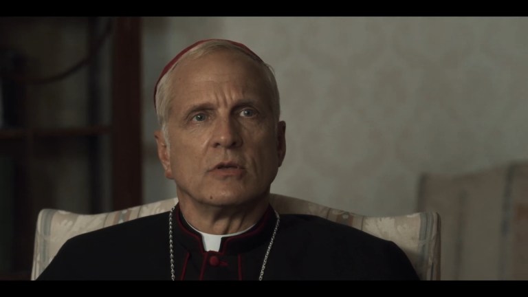 Patrick Fabian as Bishop Edwards in The Ritual (2025).