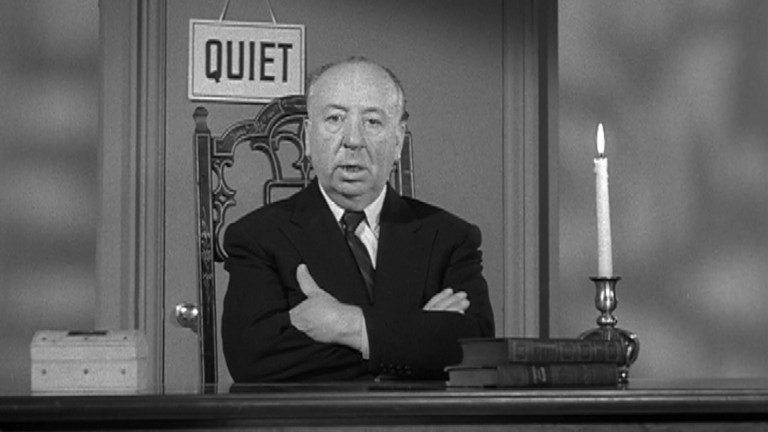 Alfred Hitchcock as seen in an episode of Alfred Hitchcock Presents.