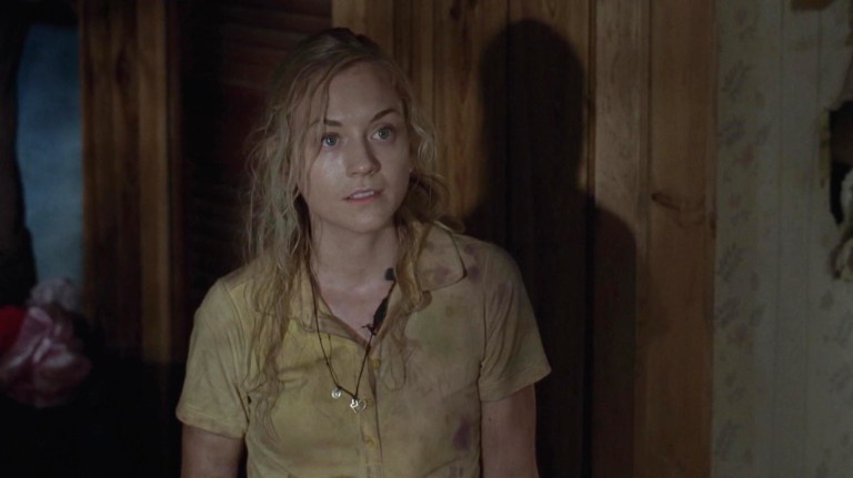 Emily Kinney as Beth in season 4 of The Walking Dead, in the episode titled "Still".