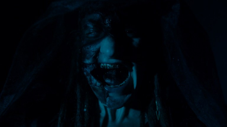 Ella Palmer as the witch in I Curse This Land.
