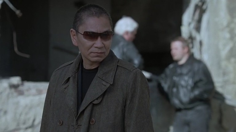 Takashi Miike in his cameo in Hostel (2005).
