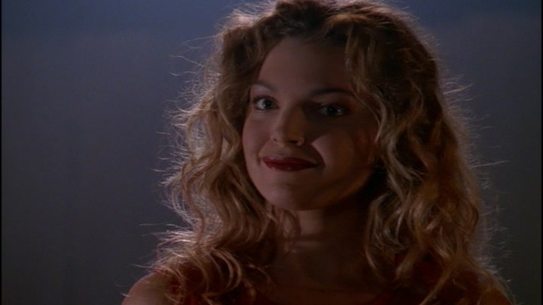 Clare Kramer in a season five episode of Buffy the Vampire Slayer.
