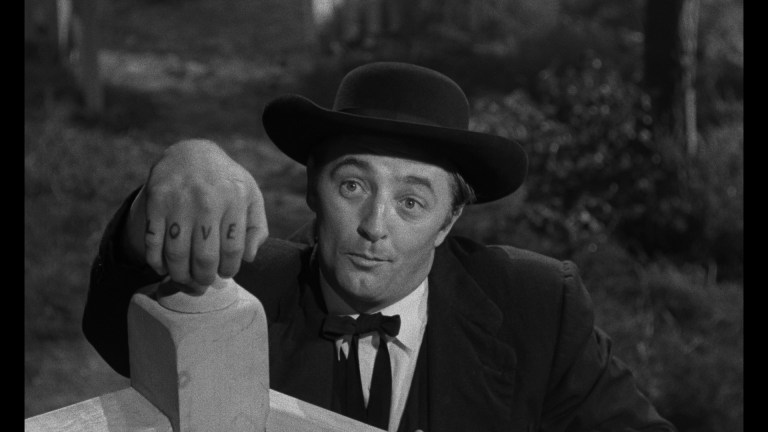 Robert Mitchum in The Night of the Hunter.