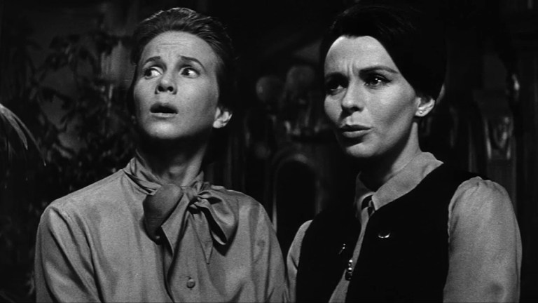 Julie Harris and Claire Bloom in The Haunting (1963).