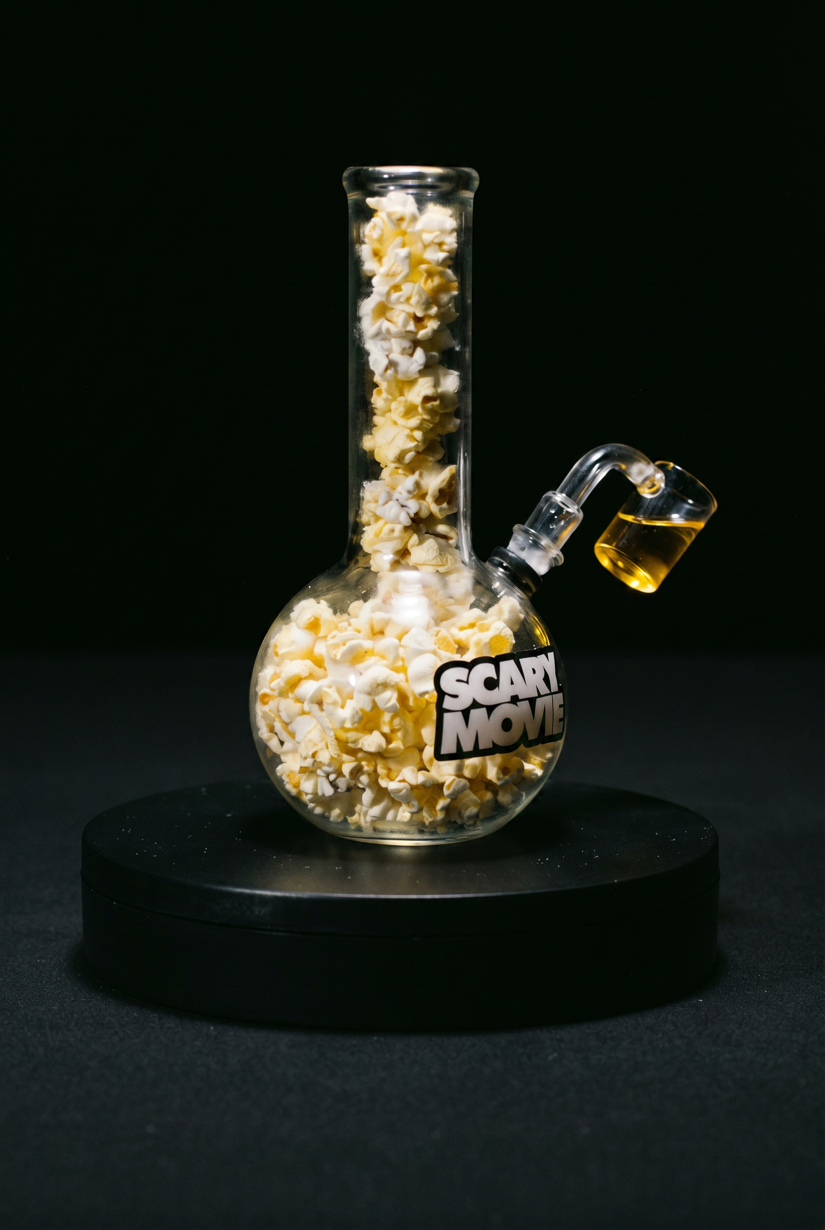 Scary Movie 6 official collectible popcorn bucket shaped like a bong