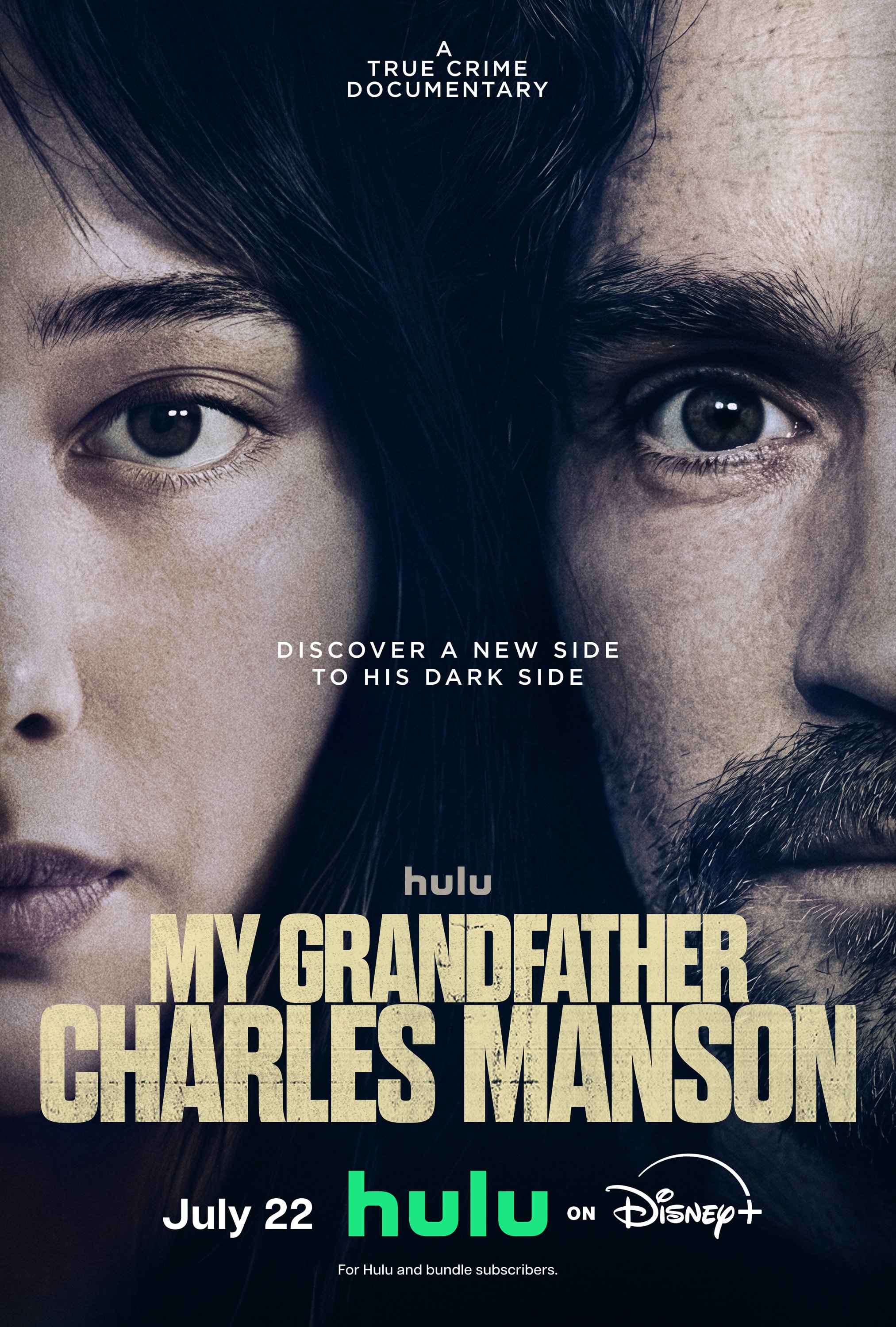 Key art for the Hulu series My Grandfather Charles Manson