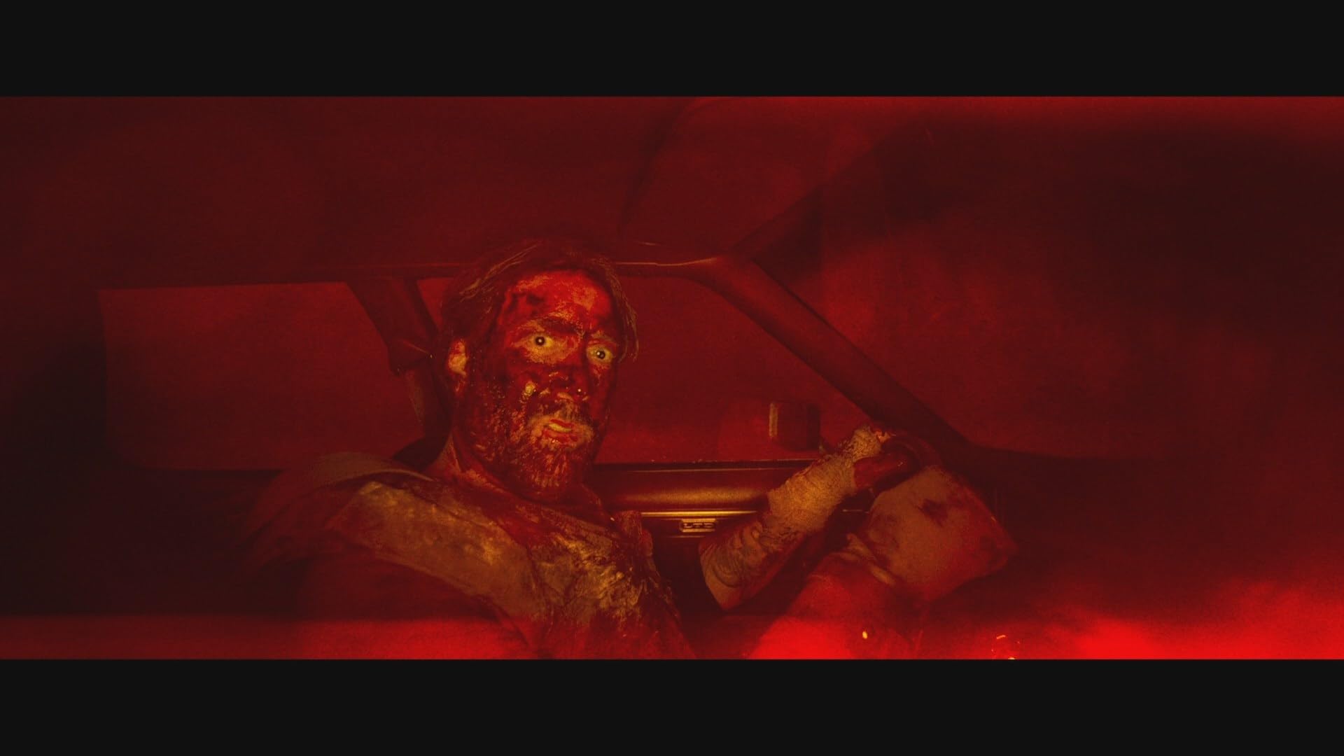 Nicolas Cage in a scene from Mandy (2018)