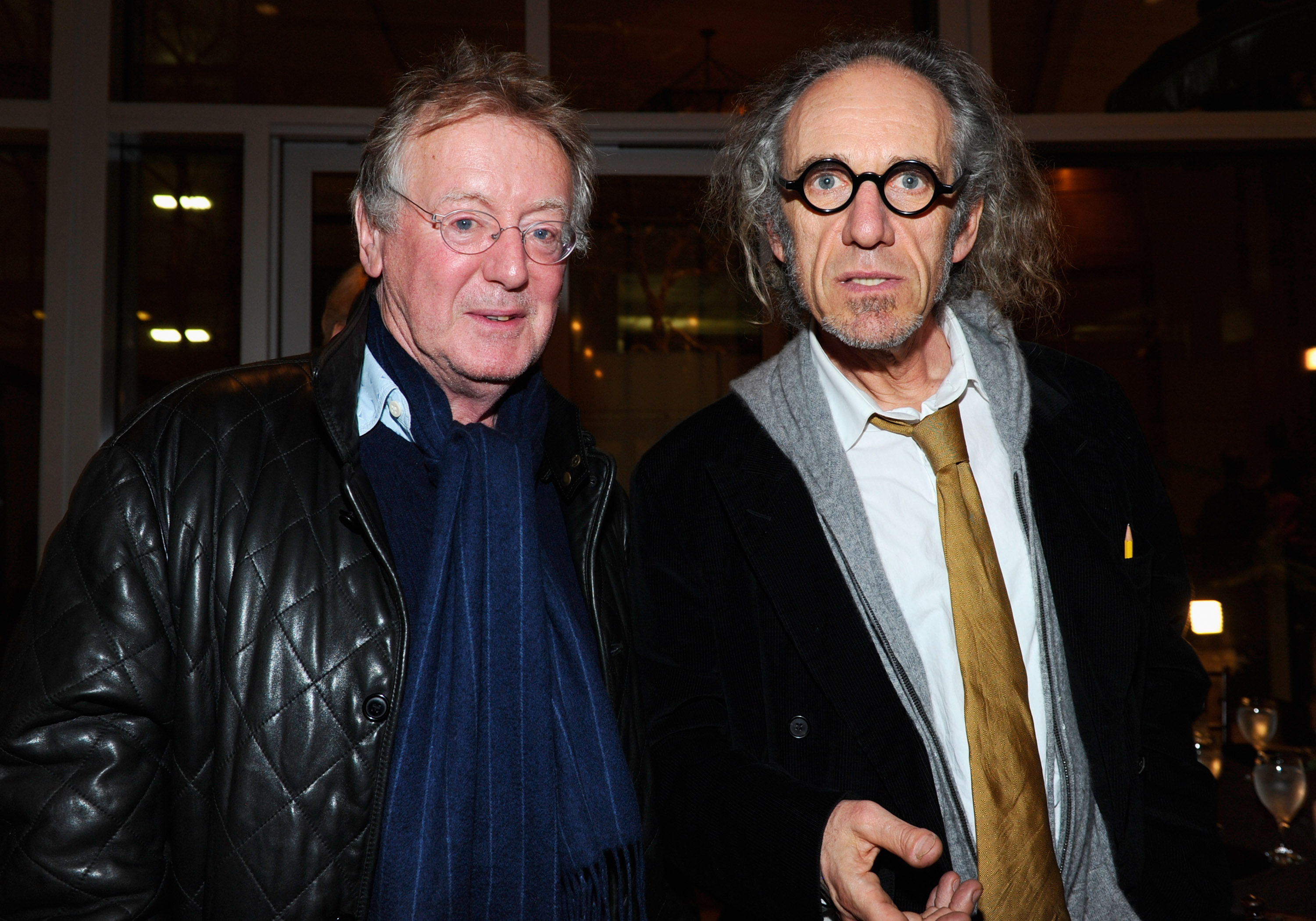Directors Adrian Lyne and Tony Kaye standing together at a film screening event in Century City, California in 2012.