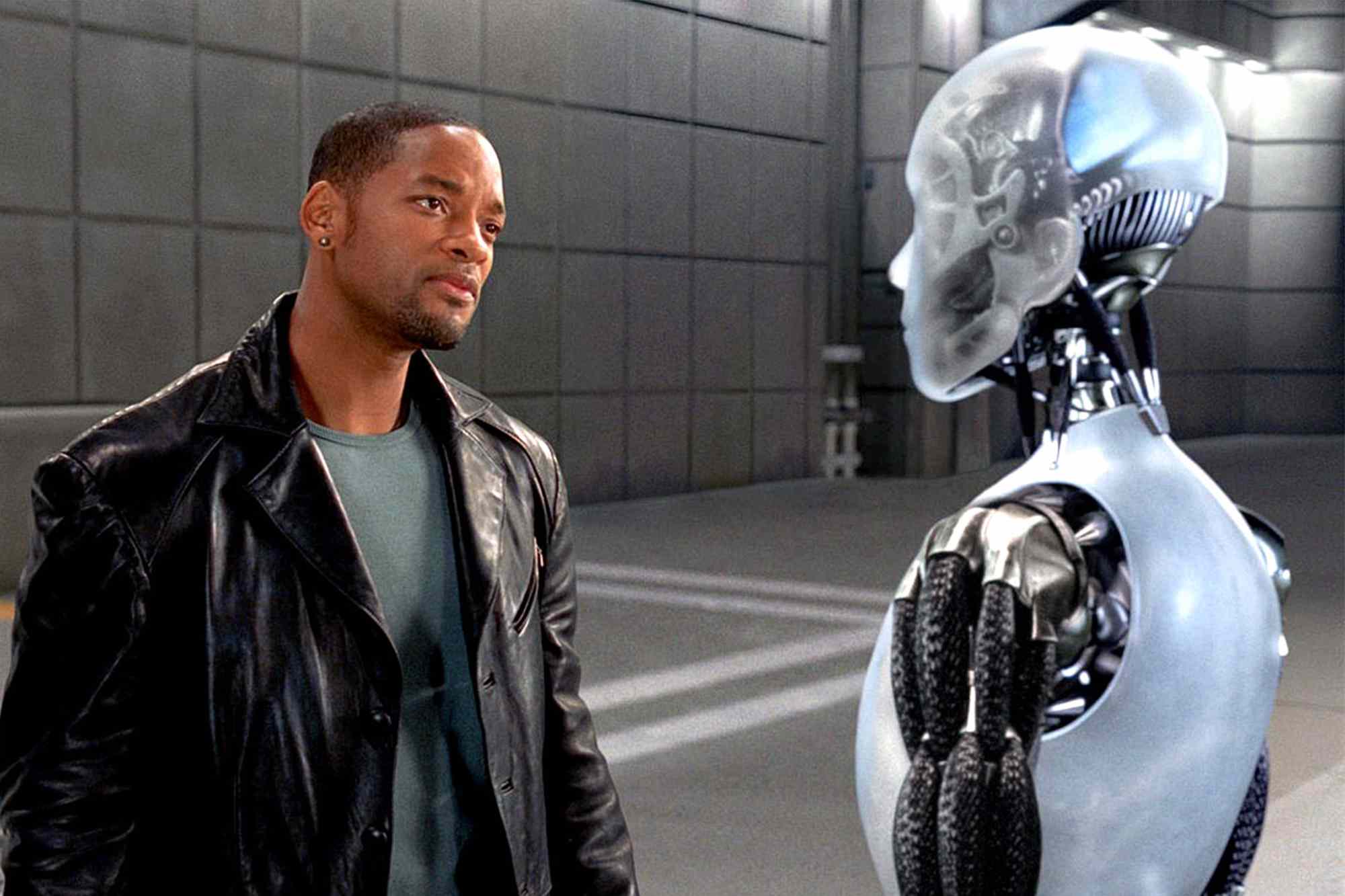 A still from the 2004 sci-fi film I, Robot