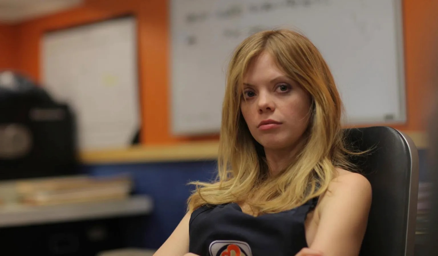 Click to open the image gallery A scene from the 2012 film Compliance