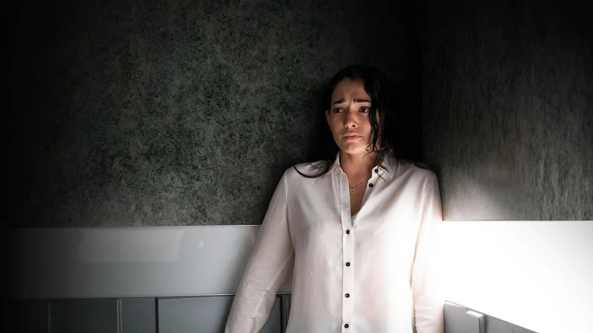 Click to open the image gallery A scene from the horror film Into the Dark: Down (2019)