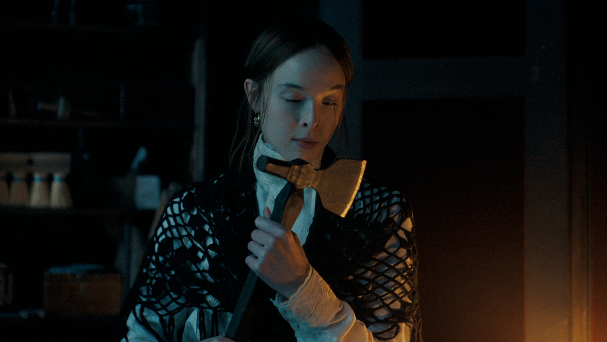 Ella Beatty as Lizzie Borden in a scene from Monster: The Lizzie Borden Story on Netflix
