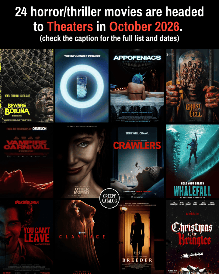 24 Horror/Thriller Movies Are Headed to Theaters in October 2026