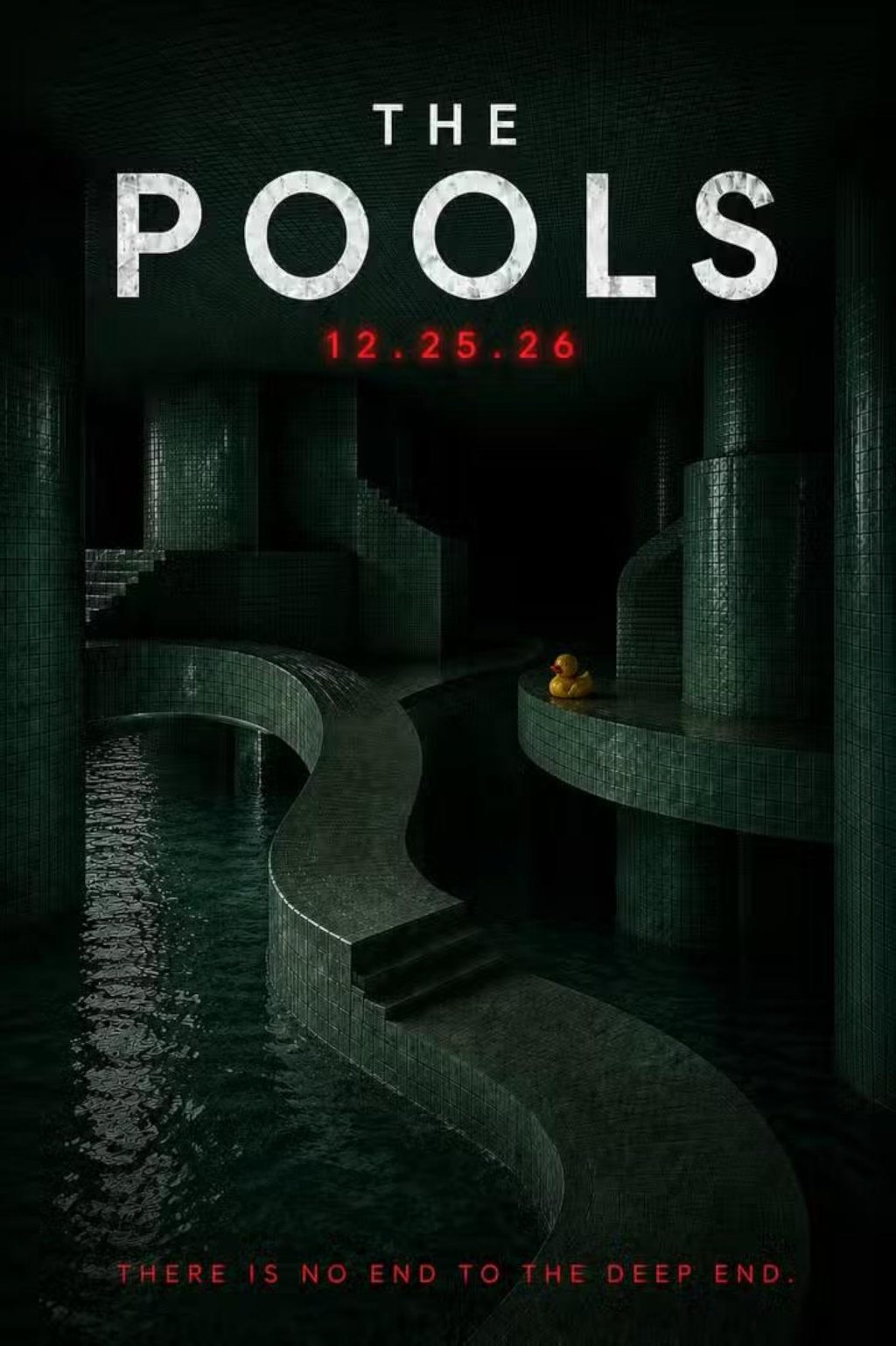 A Teenager Is Trapped in an Endless Maze of Swimming Pools in the Horror Movie Also Called The Poolrooms, Arriving Christmas Day 2026