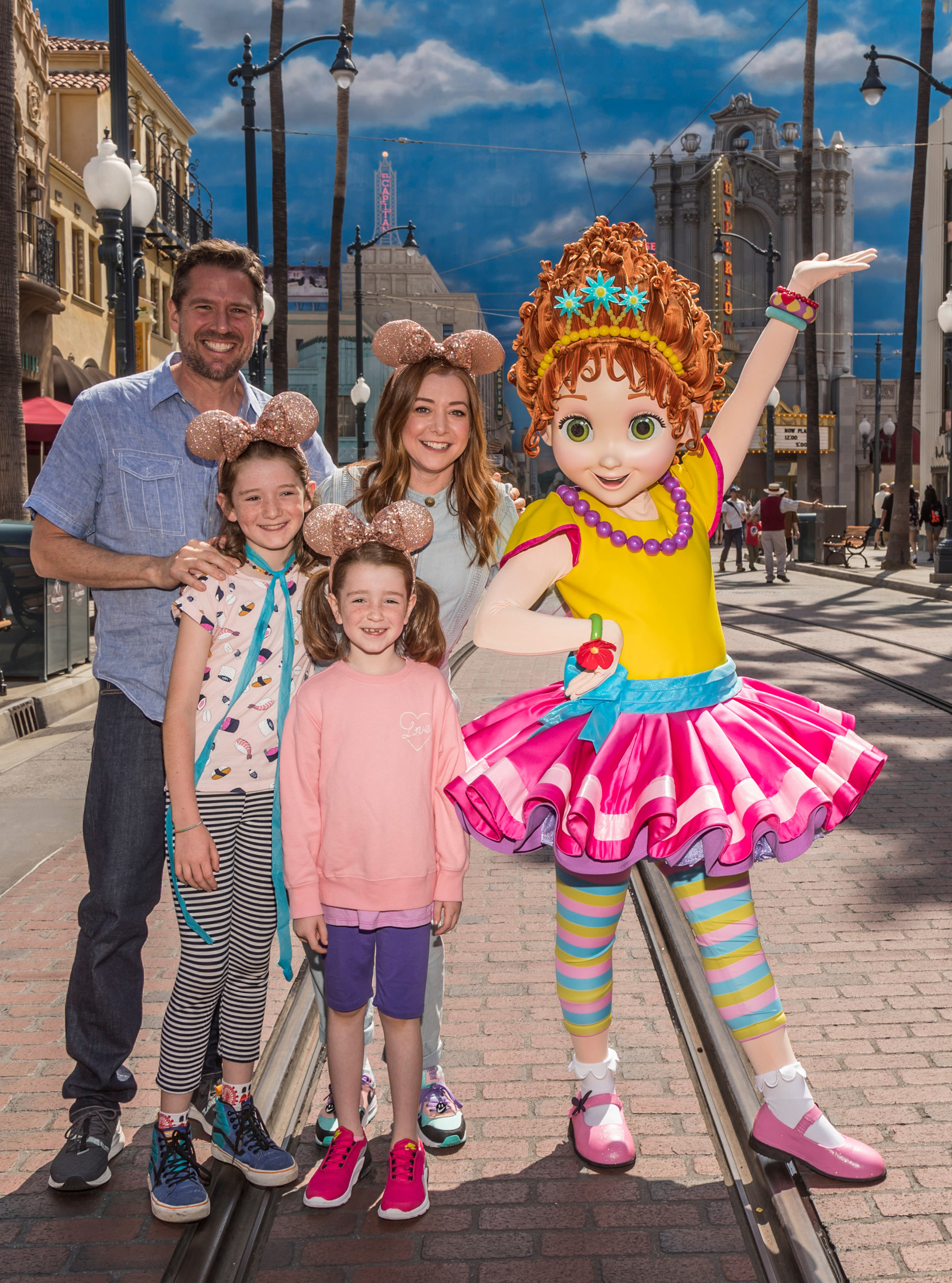 Actress Alyson Hannigan Celebrates Fancy Nancy's Arrival To Disney California Adventure Park