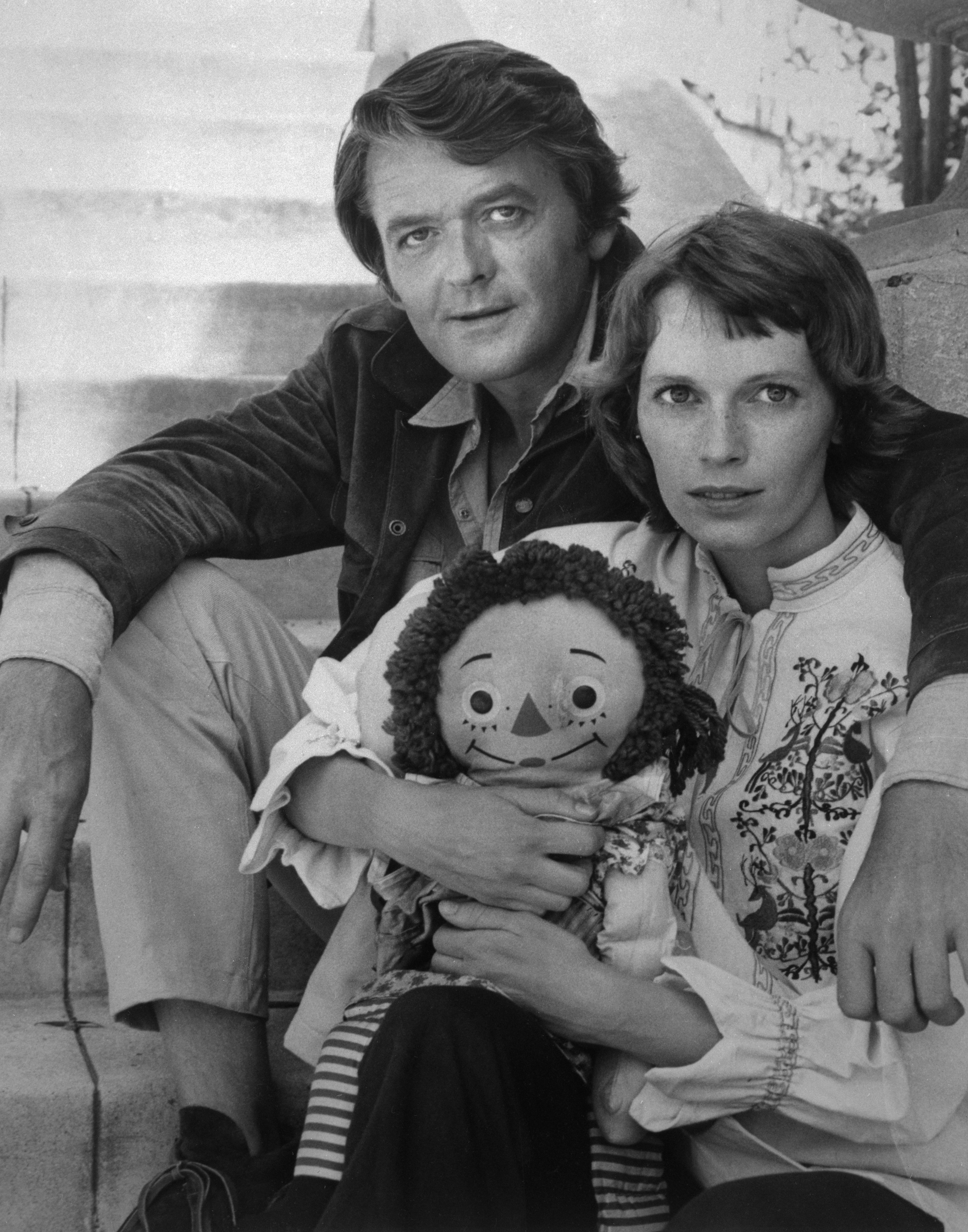 Actress Mia Farrow and Hal Holbrook