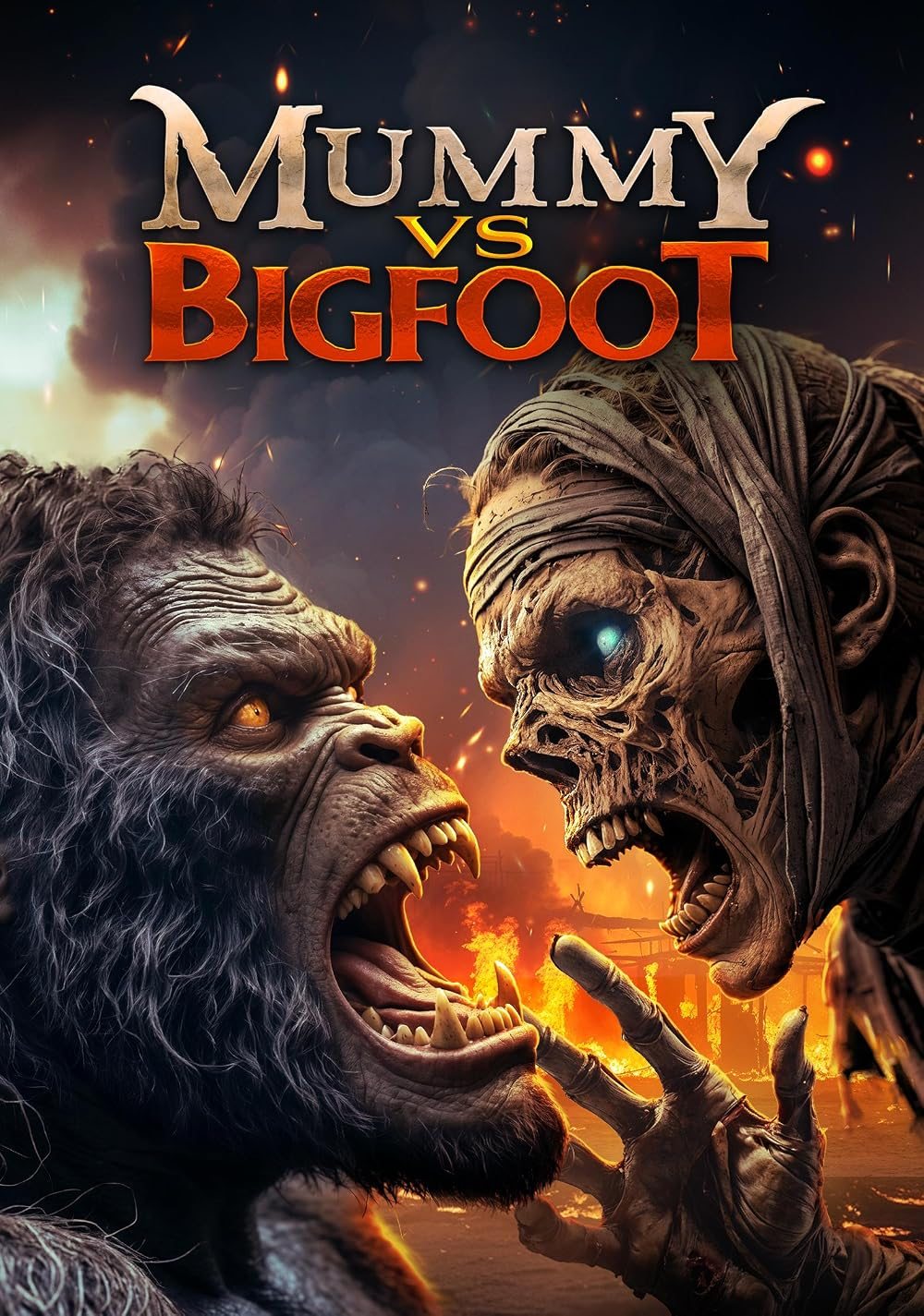 Bigfoot Fights to Protect a Woman from an Egyptian Death Cult in 'Mummy Vs. Bigfoot', Now on VOD