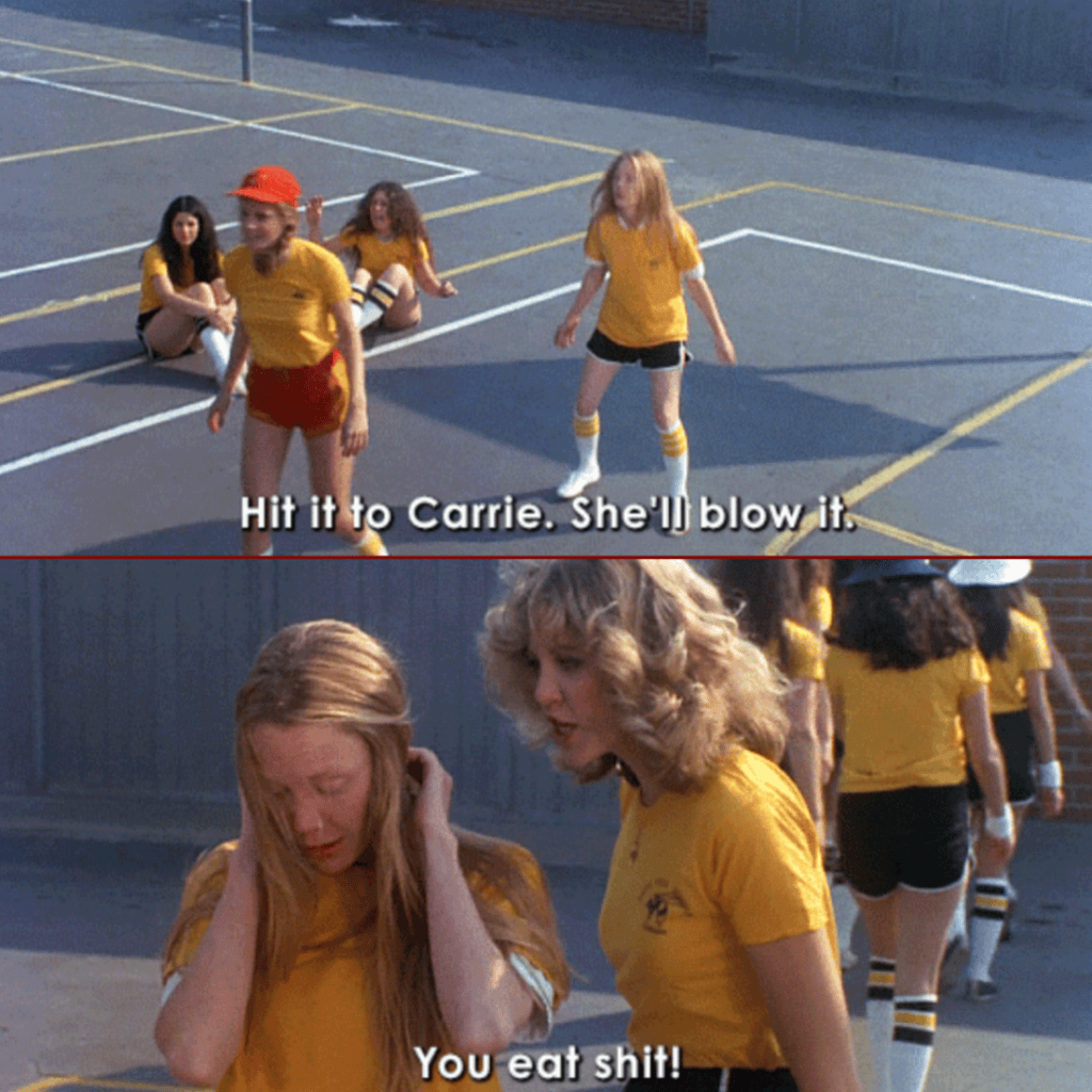 A still from the 1976 horror film Carrie