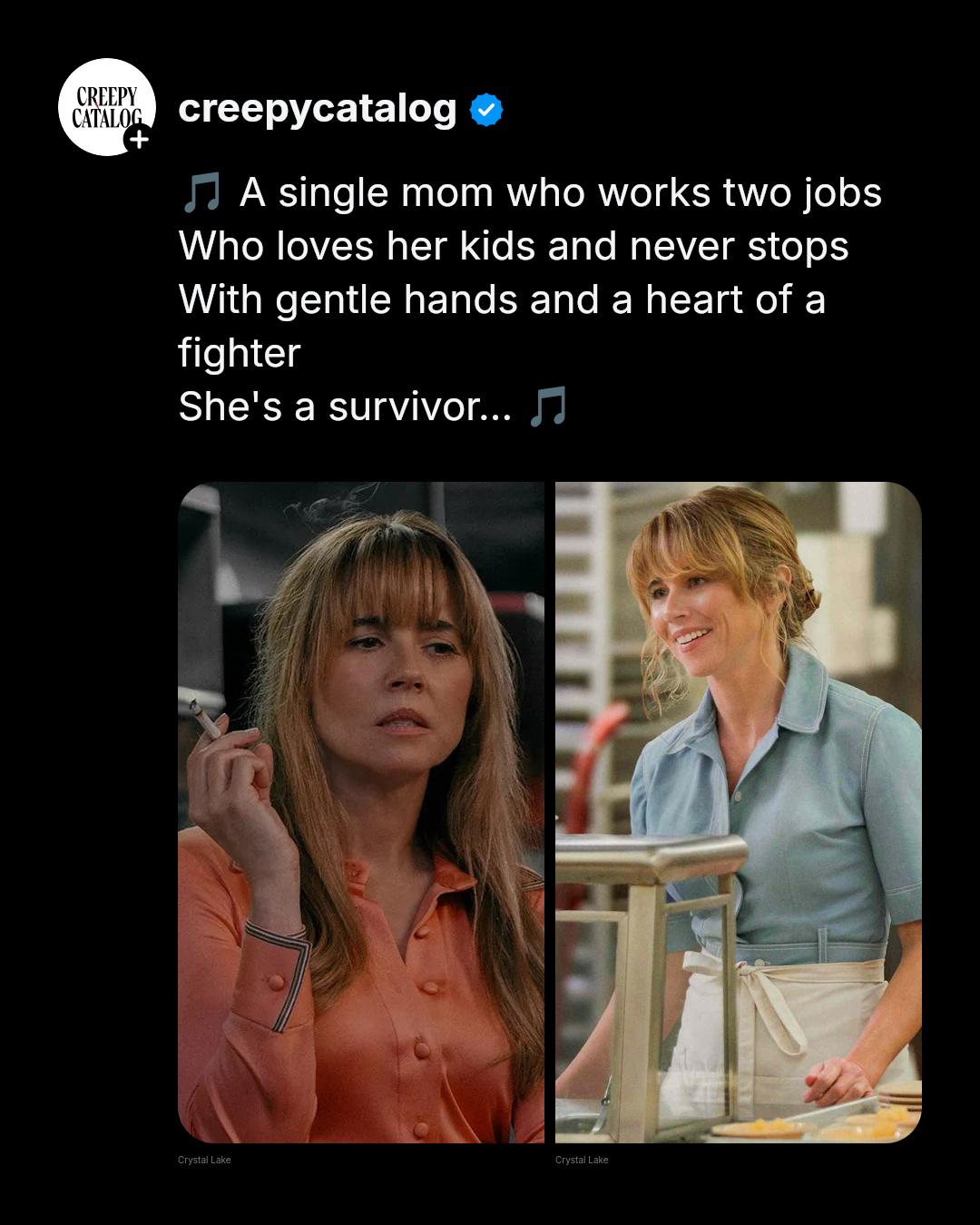 Linda Cardellini as Pamela Voorhees in Peacock's Crystal Lake