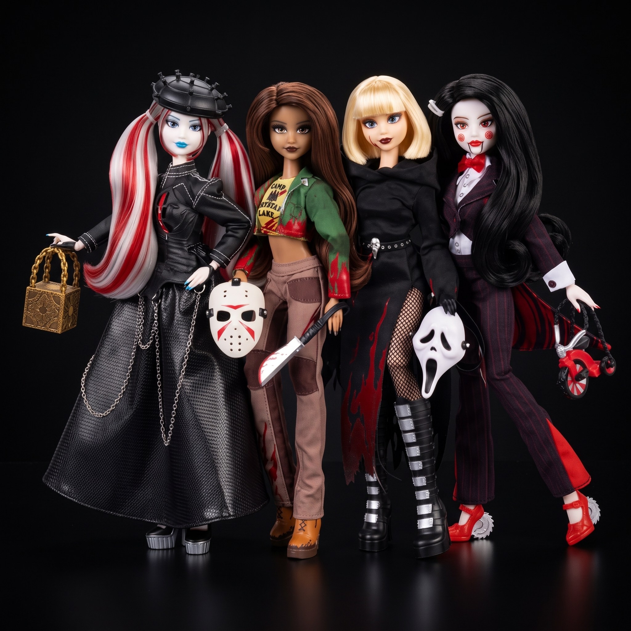 Doll Haus of Dread Gives 4 Horror Icons Fashion-Doll Makeovers, Complete With Character-Inspired Accessories