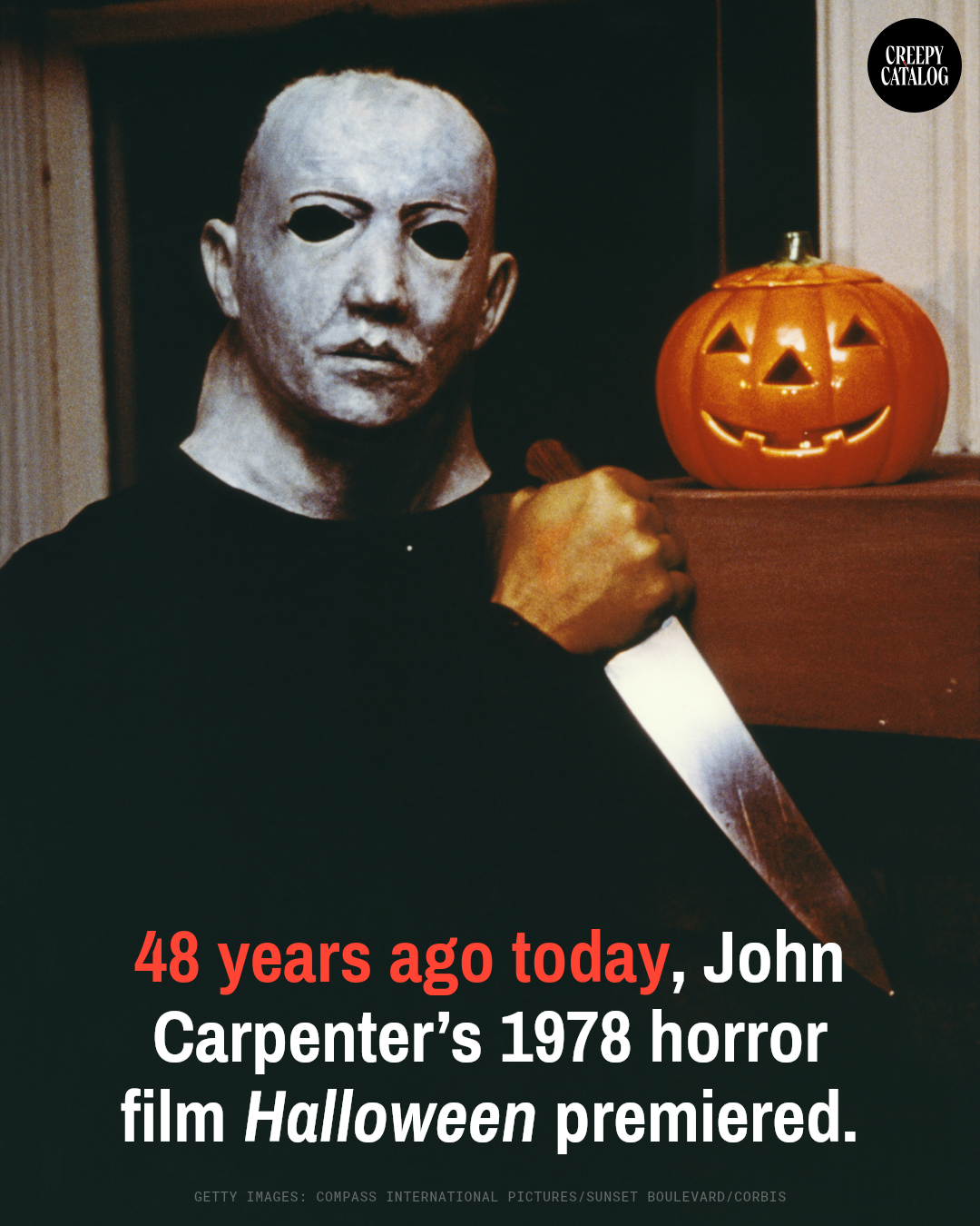 A still from the 1978 horror film Halloween