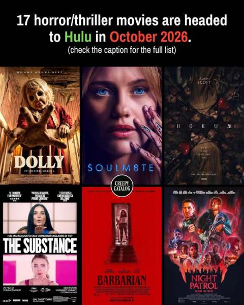 Here Are All of the Horror Movies New to Hulu in October 2026
