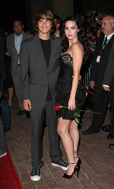 Actor Johnny Simmons (L) and actress Megan Fox arrive at the Toronto International Film Festival Midnight Madness screening "Jennifer's Body" held at the Ryerson Theatre on September 10, 2009 in Toron