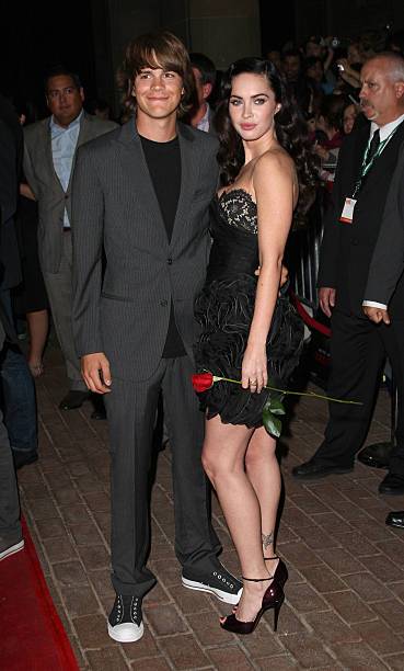 Actor Johnny Simmons (L) and actress Megan Fox arrive at the Toronto International Film Festival Midnight Madness screening "Jennifer's Body" held at the Ryerson Theatre on September 10, 2009 in Toron