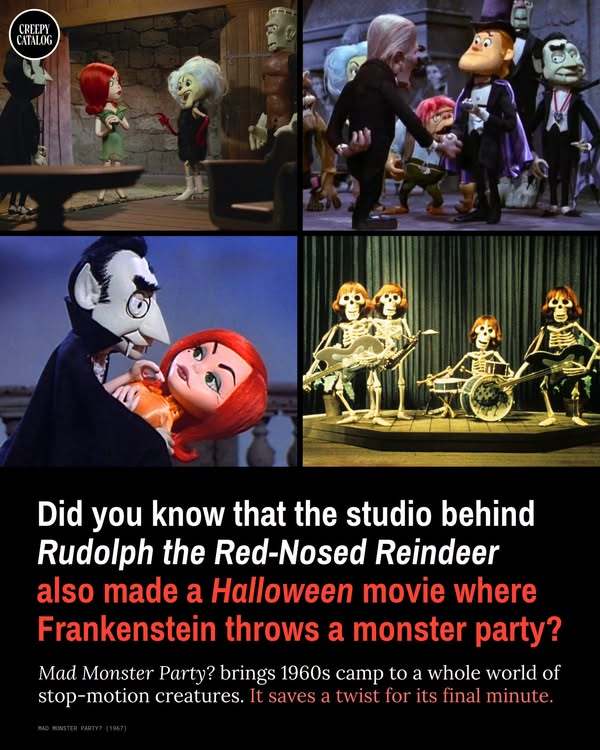 In Mad Monster Party? (1967), Rankin/Bass Gives Its Stop-Motion Monsters a Reason to Gather