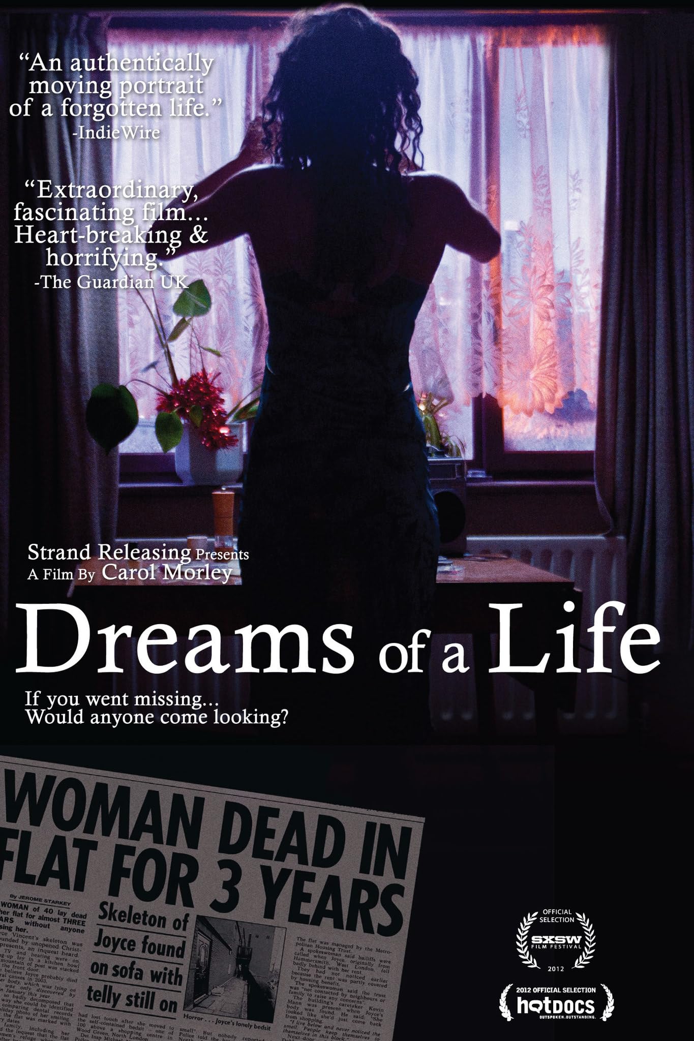 Still image from the 2011 documentary Dreams of a Life about Joyce Vincent