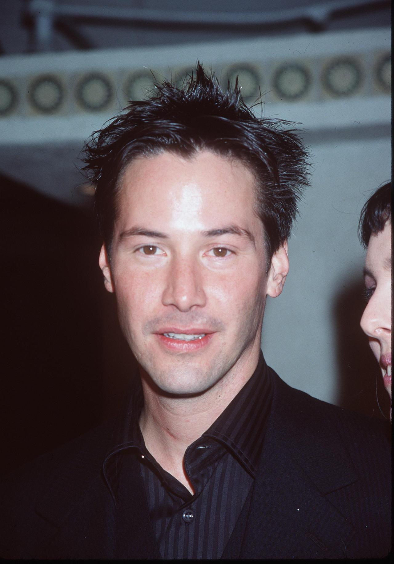 Keanu Reeves arriving at the world premiere of The Matrix at Mann's Village Theatre in Westwood, CA